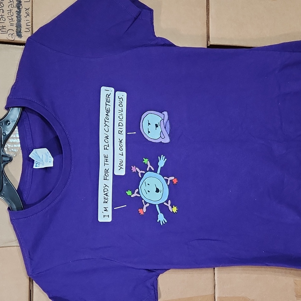 ☀️Port & Company " I'm Ready for the Flow Cytometer!" Graphic Tee M - Picture 3 of 4